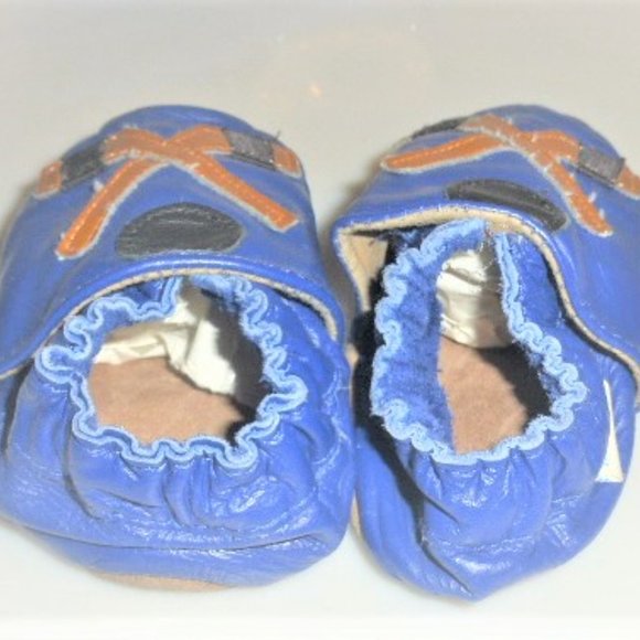 Robeez BABY BOOTIES Size 6-12 Months NHL Baby Slippers HOCKEY Stick Hockey Net - Picture 4 of 6